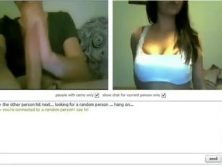 Aficionado cámara web mujer vestida hombre desnudo enorme polla chatroulette compila