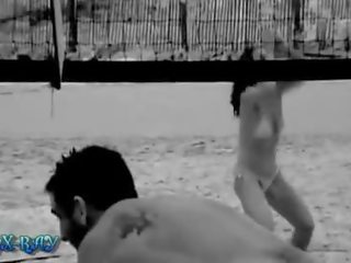 Pantai bikini volleyball in xray