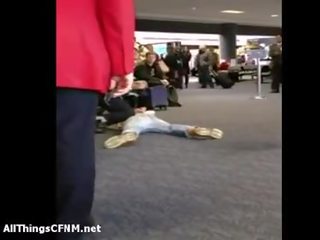 Twilight Star Pees At Public Airport Gate