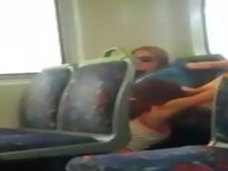 Turned on Lesbians On The Bus
