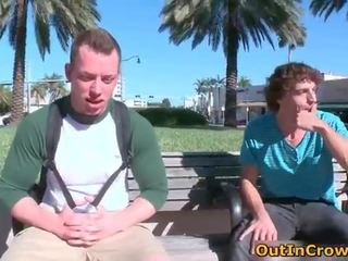 Two geý dudes meet in the park and suck